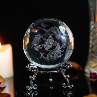 Foto 4 | Foto 4 | Bola De Cristal Hdcrystalgifts Dragón Chino 6 Cm Con Soporte - Venta Internacional.
