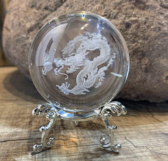 Foto 7 | Foto 7 | Bola De Cristal Hdcrystalgifts Dragón Chino 6 Cm Con Soporte - Venta Internacional.