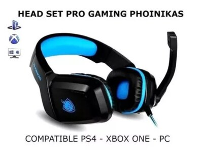 Foto 3 | Foto 3 | Auriculares Gamer Phoinkas H1 Para Ps4 Xbox Pc Negros - Venta Internacional.