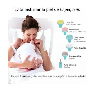 Foto 5 | Foto 5 | Cortador Eléctrico De Limas Para Bebés Rosa Con Luz Led - Venta Internacional.