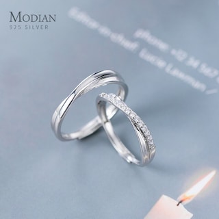 Foto 2 | Foto 2 | Anillo De Plata Fina 925 Para Pareja Compromiso Amor Y Matrimonio - Venta Internacional.