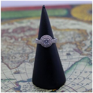 Foto 6 | Foto 6 | Anillo De Plata 925 De Doble Compromiso Con Circonitas Para Mujer - Venta Internacional.