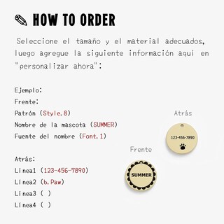 Foto 3 | Foto 3 | Etiquetas De Identificación Para Mascotas Extra Pequeñas Personalizadas De Acero Inoxidable 316l - Venta Internacional.