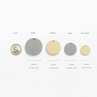Foto 7 | Foto 7 | Etiquetas De Identificación Para Mascotas Extra Pequeñas Personalizadas De Acero Inoxidable 316l - Venta Internacional.