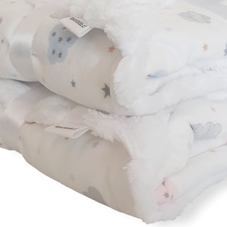 Foto 3 | Foto 3 | Manta Suave Para Bebé  Doble Capa  Nubes Azules - Venta Internacional.