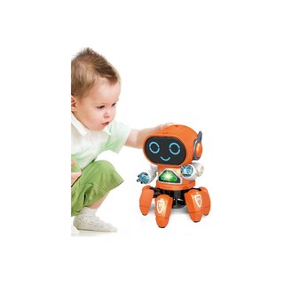 Foto 1 | Foto 1 | Juguete Musical Spider Robot Dancer Con Luces Led - Naranjo - Venta Internacional.
