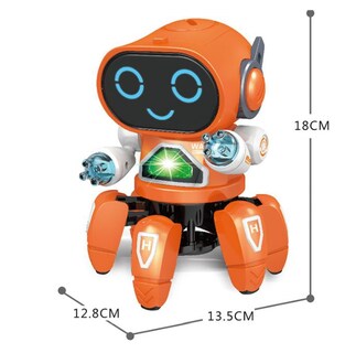 Foto 3 | Foto 3 | Juguete Musical Spider Robot Dancer Con Luces Led - Naranjo - Venta Internacional.