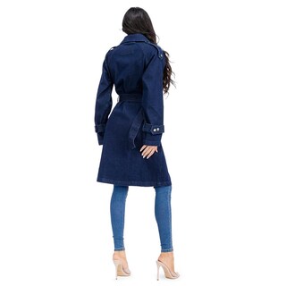 Foto 3 | Foto 3 | Gabardina De Mezclilla Roman Fashion /juvenil Dc001 (mezclilla Tono Oscuro) Azul Oscuro