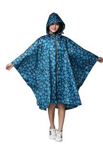 Foto 2 | Foto 2 | Poncho De Lluvia Freesmily Para Mujer Poliéster Impermeable Azul - Venta Internacional.