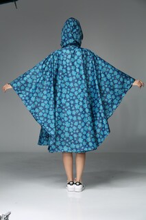 Foto 4 | Foto 4 | Poncho De Lluvia Freesmily Para Mujer Poliéster Impermeable Azul - Venta Internacional.