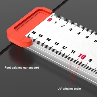 Foto 6 | Foto 6 | Regla Angular Para Carpintería  Dibujo Y Marcado  60 Cm - Venta Internacional.