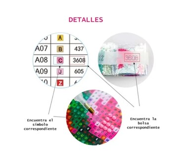 Foto 5 | Foto 5 | Kit De Pintura De Diamantes Stich Diamond Painting 30x40 Cm - Venta Internacional.