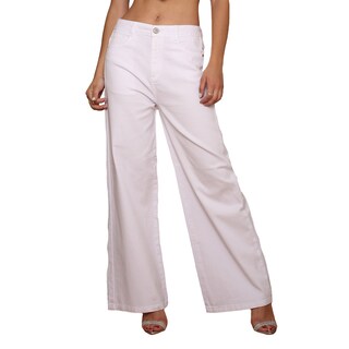Foto 1 | Foto 1 | Jeans Mujer Rectos Blanco Tiro Alto