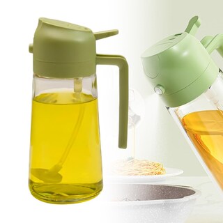 Foto 1 | Foto 1 | Pulverizador Y Dispensador De Aceite Ktog 600 Ml/20 Oz Color Verde Vidrio - Venta Internacional.