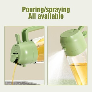 Foto 4 | Foto 4 | Pulverizador Y Dispensador De Aceite Ktog 600 Ml/20 Oz Color Verde Vidrio - Venta Internacional.