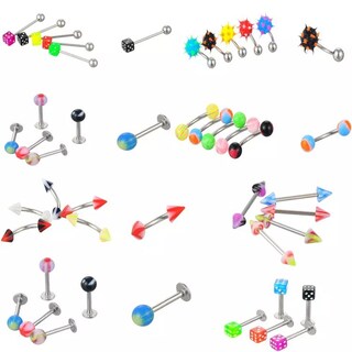 Foto 2 | Foto 2 | Set De Piercings Lote 110 Acero Quirúrgico Y Acrílico Diferentes Colores - Venta Internacional.