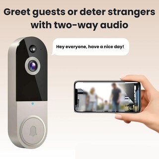 Foto 3 | Foto 3 | Timbre Con Vídeo Marpeal Safedoorbell T50 Black Wireless - Venta Internacional.