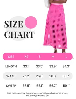 Foto 6 | Foto 6 | Falda Ailoqing 2025 Casual Casual Larga Para Mujer Algodón Rosa - Venta Internacional.
