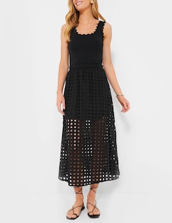 Foto 2 | Foto 2 | Falda Ailoqing 2025 Casual Casual Larga Para Mujer Algodón Color Negro - Venta Internacional.