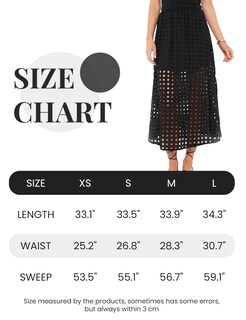 Foto 6 | Foto 6 | Falda Ailoqing 2025 Casual Casual Larga Para Mujer Algodón Color Negro - Venta Internacional.