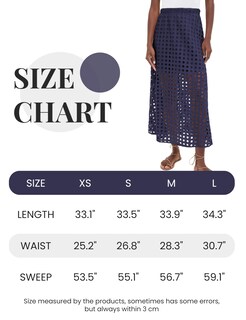 Foto 6 | Foto 6 | Falda Ailoqing 2025 Casual Casual Larga Para Mujer Algodón Azul Marino - Venta Internacional.