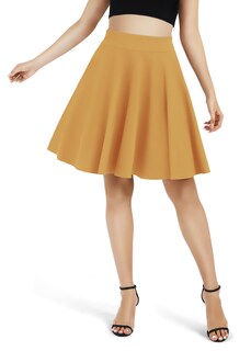 Foto 3 | Foto 3 | Falda Midi Urban Coco Versátil Elástica Acampanada Para Mujer - Venta Internacional.