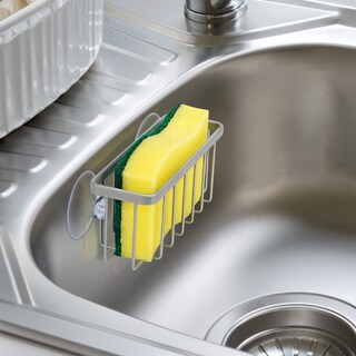 Foto 3 | Foto 3 | Soporte De Esponja Hlool Para Fregadero De Cocina Plateado - Venta Internacional.