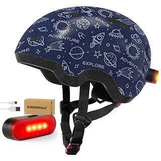 Foto 1 | Foto 1 | Casco De Bicicleta Mountalk Para Niños Pequeños Con Luz Ajustable De 1 3 2 A 4 Años - Venta Internacional.