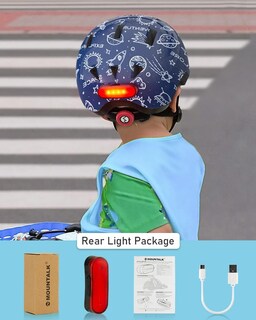 Foto 2 | Foto 2 | Casco De Bicicleta Mountalk Para Niños Pequeños Con Luz Ajustable De 1 3 2 A 4 Años - Venta Internacional.