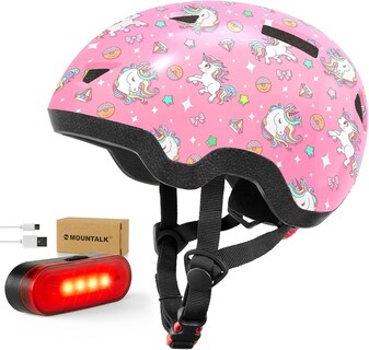 Foto 1 | Foto 1 | Casco De Bicicleta Mountalk Para Niños Con Luz Ajustable De 3 A 8 Años - Venta Internacional.