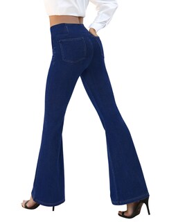 Foto 2 | Foto 2 | Pantalones Vaqueros Copyleaf Para Mujer Cintura Alta Y Pierna Acampanada - Venta Internacional.