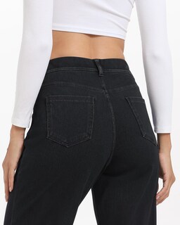 Foto 4 | Foto 4 | Vaqueros Toniry De Pierna Ancha Para Mujer Talle Alto Color Negro - Venta Internacional.
