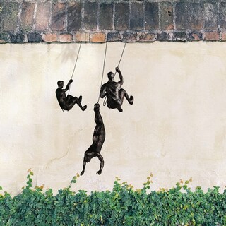 Foto 4 | Foto 4 | Escultura Decorativa Xyqxyq Climber Rust Wall Art Art De Resina - Venta Internacional.