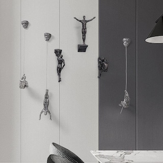 Foto 7 | Foto 7 | Escultura Decorativa Xyqxyq Climber Rust Wall Art Art De Resina - Venta Internacional.