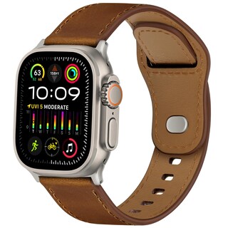 Foto 1 | Foto 1 | Correa De Reloj Wppqtrv De Piel Compatible Con Apple De 41 Mm/40 Mm/38 Mm - Venta Internacional.