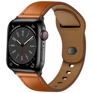 Foto 1 | Foto 1 | Correa De Reloj Wppqtrv De Piel Compatible Con Apple De 42 Mm A 49 Mm - Venta Internacional.