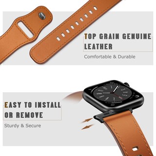 Foto 3 | Foto 3 | Correa De Reloj Wppqtrv De Piel Compatible Con Apple De 42 Mm A 49 Mm - Venta Internacional.