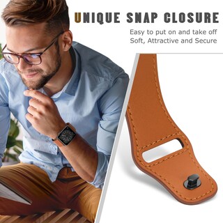 Foto 6 | Foto 6 | Correa De Reloj Wppqtrv De Piel Compatible Con Apple De 42 Mm A 49 Mm - Venta Internacional.