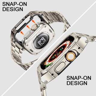 Foto 4 | Foto 4 | Correa De Reloj Con Funda Baiteyou De Acero Inoxidable Para Apple Watch - Venta Internacional.