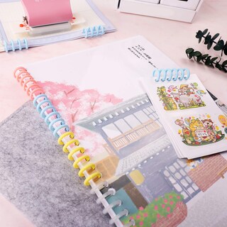 Foto 6 | Foto 6 | Carpetas Con Hojas Sueltas  Anillas  Peines Con Forma De Espinas  30 Agujeros  10 Unidades - Venta Internacional.