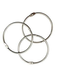 Foto 4 | Foto 4 | Anillas Ktojoy Para Encuadernación Con Hojas Sueltas 3 Pulgadas (paquete De 12) Plateadas - Venta Internacional.