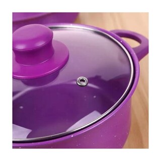 Foto 2 | Foto 2 | Juego De Utensilios De Cocina Antiadherentes Templados  14 Piezas  Color Morado Con Utensilios - Venta Internacional.