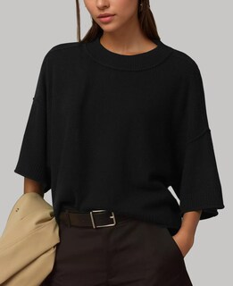 Foto 2 | Foto 2 | Jersey Corto Zdc Para Mujer Manga 3/4 Manga 3/4 Color Negro - Venta Internacional.