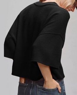 Foto 5 | Foto 5 | Jersey Corto Zdc Para Mujer Manga 3/4 Manga 3/4 Color Negro - Venta Internacional.