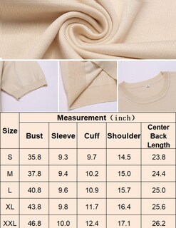 Foto 5 | Foto 5 | Jersey Zeagoo De Manga Corta Para Mujer Viscosa Color Albaricoque - Venta Internacional.