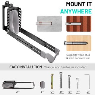 Foto 5 | Foto 5 | Portabicicletas Giratorio Para Montaje En Pared Paquete De 2 Unidades Byokay Con Capacidad Para 35 Kg - Venta Internacional.