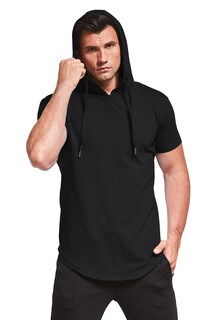 Foto 6 | Foto 6 | Sudadera Con Capucha Aiyino Fashion Athletic Manga Corta Para Hombre Negra 3xl - Venta Internacional.