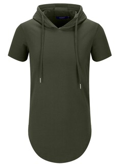Foto 1 | Foto 1 | Sudadera Con Capucha Aiyino Para Hombre Deportiva Manga Corta Color Verde Militar - Venta Internacional.