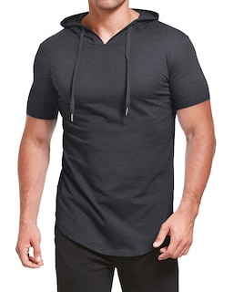 Foto 4 | Foto 4 | Sudadera Deportiva De Manga Corta Aiyino Con Capucha Para Hombre - Venta Internacional.