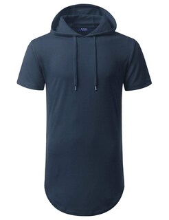 Foto 1 | Foto 1 | Sudadera Con Capucha Aiyino De Manga Corta Para Hombre A La Moda Deportiva S-5x Azul Marino - Venta Internacional.
